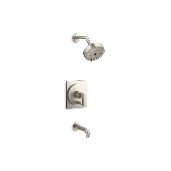 Rite-Temp Bath And Shower Trim Kit 2.5 GPM in Vibrant Brushed Nickel